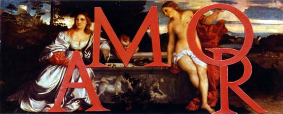 Tizian, Amor sacro e profano - Collage H. St., 1994