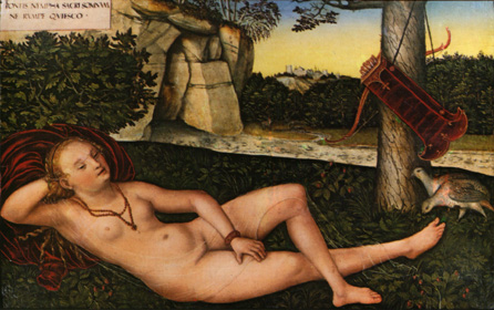 Lucas Cranach (1472-1553), Nymphe à la source, Musée des Beaux-Arts et d'Archéologie Besançon