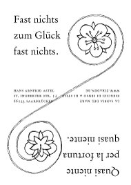 Postkarte, Text AA, Zeichnung H. St., Typographie H. G. St.